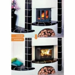 Dovre Kaminkassette Phoenix 2 Umrüstsatz Nachrüstsatz Für T2000S -Kaminzauber Geschäft 10112gphoenix21