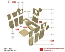 Ersatzteil - Schamottesatz Für Olsberg Heizeinsatz Profi W7 KW 6 Ersatzteil - Schamottesatz Für Olsberg Heizeinsatz Profi W7 KW -Kaminzauber Geschäft 10131AProfiWSS7 3 1