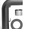 Rohrset 1 Gezogen 90° Schwarz -Kaminzauber Geschäft 10425ARohrset1 6