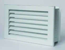 CB-tec Kaltluftgitter Kamin Ofen Luftgitter 35 X 15 Cm Putzbündig Weiß Kgpb3515w