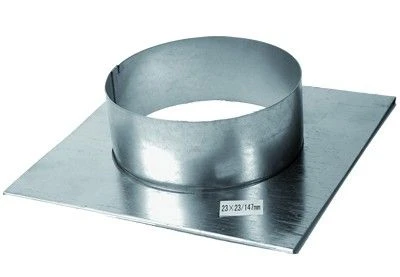 Stutzenblech Zu Luftgitter 35 X 23 Cm, Stutzen 100 Mm DU 4 Stutzenblech Zu Luftgitter 35 X 23 Cm, Stutzen 100 Mm DU – Bild 2