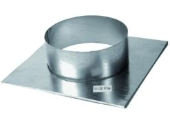 Stutzenblech Zu Luftgitter 45 X 23 Cm, Stutzen 125 Mm DU