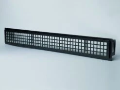 CB-tec Design-Luftleiste Kamin Ofen Luftleiste 550 Mm Schwarz, Quadratischer Auslass, Dzs55s