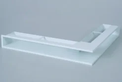 CB-tec Eckluftleiste Kamin Ofen Eck-Luftleiste 56,5 X 56,5 Cm Weiß, Lle56w