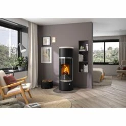 Oranier Kaminofen Arena W+ Plus 2.0 Speicherofen Raumluftunabhängig -Kaminzauber Geschäft 5897 87 arena wplus 2 0 kalkstein cream a