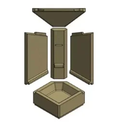 Ersatzteil Schamottesatz Caloceram® Zu Schmid Kamineinsatz Ekko 34 57