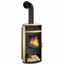 Justus Kaminofen Island Aqua Mit Wasser-Wärmetauscher