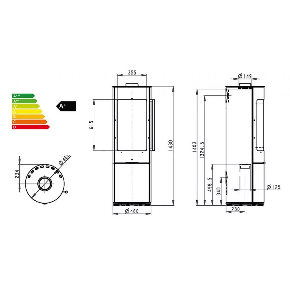 Novaline Kaminofen ARIA PURA 6 Novaline Kaminofen ARIA PURA – Bild 4