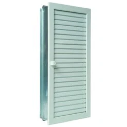 CB-tec Warmluftgitter Kamin Ofen Gitter Luftgitter Putzbündig Hochkant Verstellbar 15 X 45 Cm Weiß Wgpbhk1545w