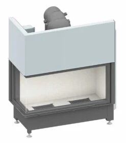 Schmid Kamineinsatz Ekko L 100(45)57h, Türhöhe 57 Cm, Hochschiebbar