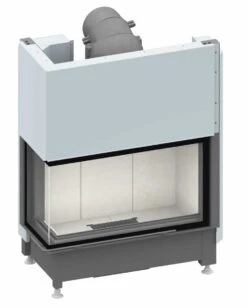 Schmid Kamineinsatz Ekko L 84(34)57 H, Türhöhe 57 Cm, Hochschiebbar