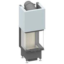 Schmid Kamineinsatz Ekko U 45(34)57 H, Hochschiebbar, Türhöhe 57 Cm