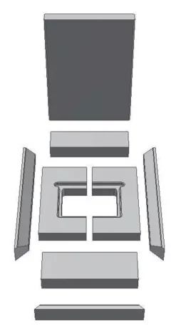 Ersatzteil Schamottesatz Premium Weiß Zu Schmid Kamineinsatz Ekko U 55(67)