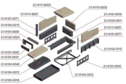 Düsenstein Hinten Guß Zu Olsberg Heizeinsatz Format 9 Und 11 Und JU 9 Und 11