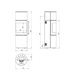 H&M Kaminofen Mono L 3.0 -Kaminzauber Geschäft h m kaminofen mono l 30 stahl schwarz 6 png