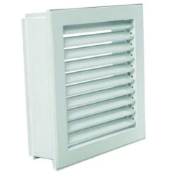 CB-tec Kaltluftgitter Kamin Ofen Luftgitter 20 X 15 Cm Putzbündig Weiß Kgpb2015w