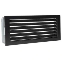 CB-tec Kaltluftgitter Kamin Ofen Luftgitter 20 X 20 Cm Schwarz Kg2020s