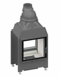 Schmid Durchsicht Kamineinsatz Lina TV 5557 S, Türhöhe 57 Cm, Schwenkbar