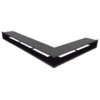 CB-tec Eckluftleiste Kamin Ofen Eck-Luftleiste 48 X 67 Cm Kurzer Schenkel Rechts Schwarz, Lle4867rs -Kaminzauber Geschäft lle5577rs 2 1