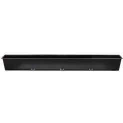 CB-tec Luftleiste Kamin Ofen Luftleisten 88 Cm Schwarz, Ohne Einbaurahmen, Verstellbar, Llwv88s