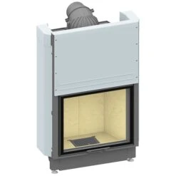 Schmid Kamineinsatz Lina W 7363 H, Türhöhe 63 Cm, Hochschiebbar