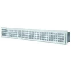 CB-tec Design-Luftleiste Kamin Ofen Luftleiste 550 Mm Weiß, Quadratischer Auslass, Dzs55w