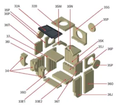 Ersatzteil - Schamottesatz Für Olsberg Heizeinsatz Profi 7 Ab 2014