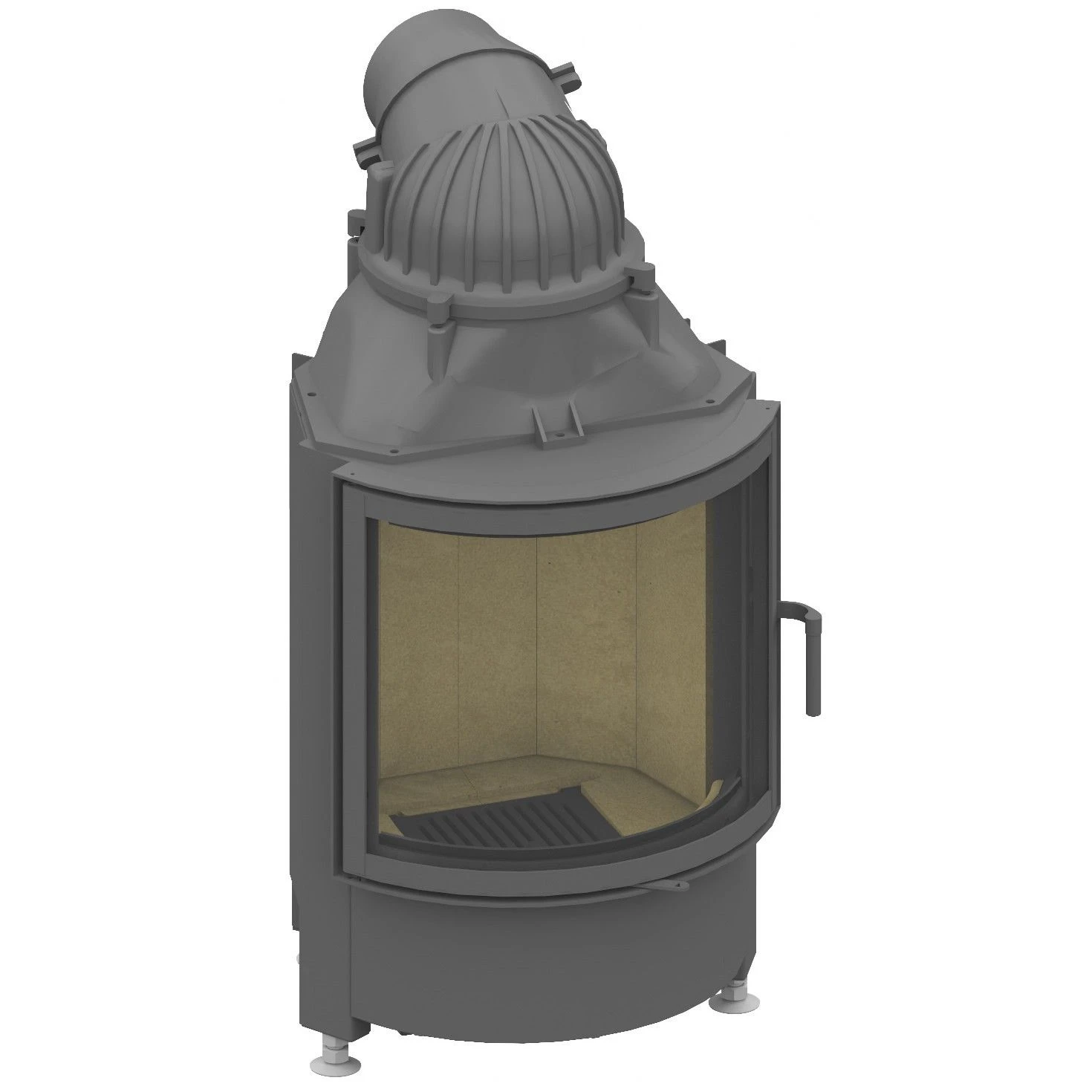 Schmid Kamineinsatz Ronda 5557 S, Türhöhe 57 Cm, Schwenkbar 3 Schmid Kamineinsatz Ronda 5557 S, Türhöhe 57 Cm, Schwenkbar