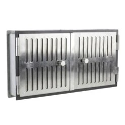 CB-Tec Rohrtür Zweiflüglig 45 X 23 Cm Für Kachelofen, Rt4523ztd -Kaminzauber Geschäft rt4523ztd3 schr g