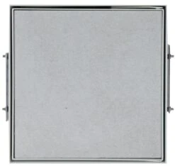 CB-tec Revisionstür 2.0 34 X 49 Cm Kamin Kunstrusstür Mit Schnappverschluss Und Dämmplatte Weiß, Rtmv3449w