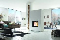 Durchsicht Kaminbausatz Speicher-Kamin Camina S7 Hoch Mit Kamineinsatz Lina TV 5551