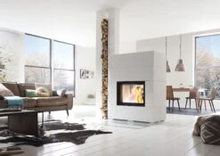 Durchsicht Kaminbausatz Speicher-Kamin Camina S7 Kurz Mit Kamineinsatz Lina TV 6751