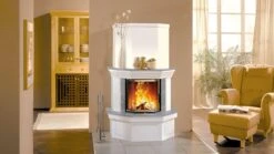 Kaminbausatz Speicher-Kamin Camina S4 Front Naturstein -Kaminzauber Geschäft s4front geradeschuerze