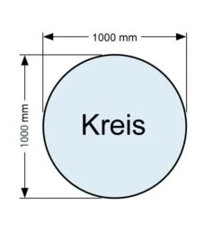 Kaminofen Unterlegplatte Bodenplatte Kreis