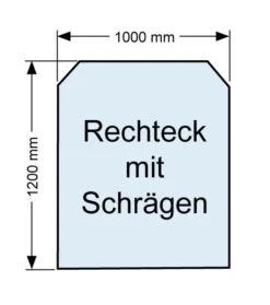 Kaminofen Unterlegplatte Bodenplatte Rechteck Mit Schrägen