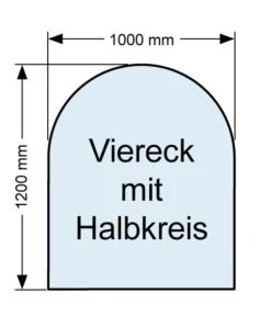 Kaminofen Unterlegplatte Bodenplatte Viereck Mit Halbkreis