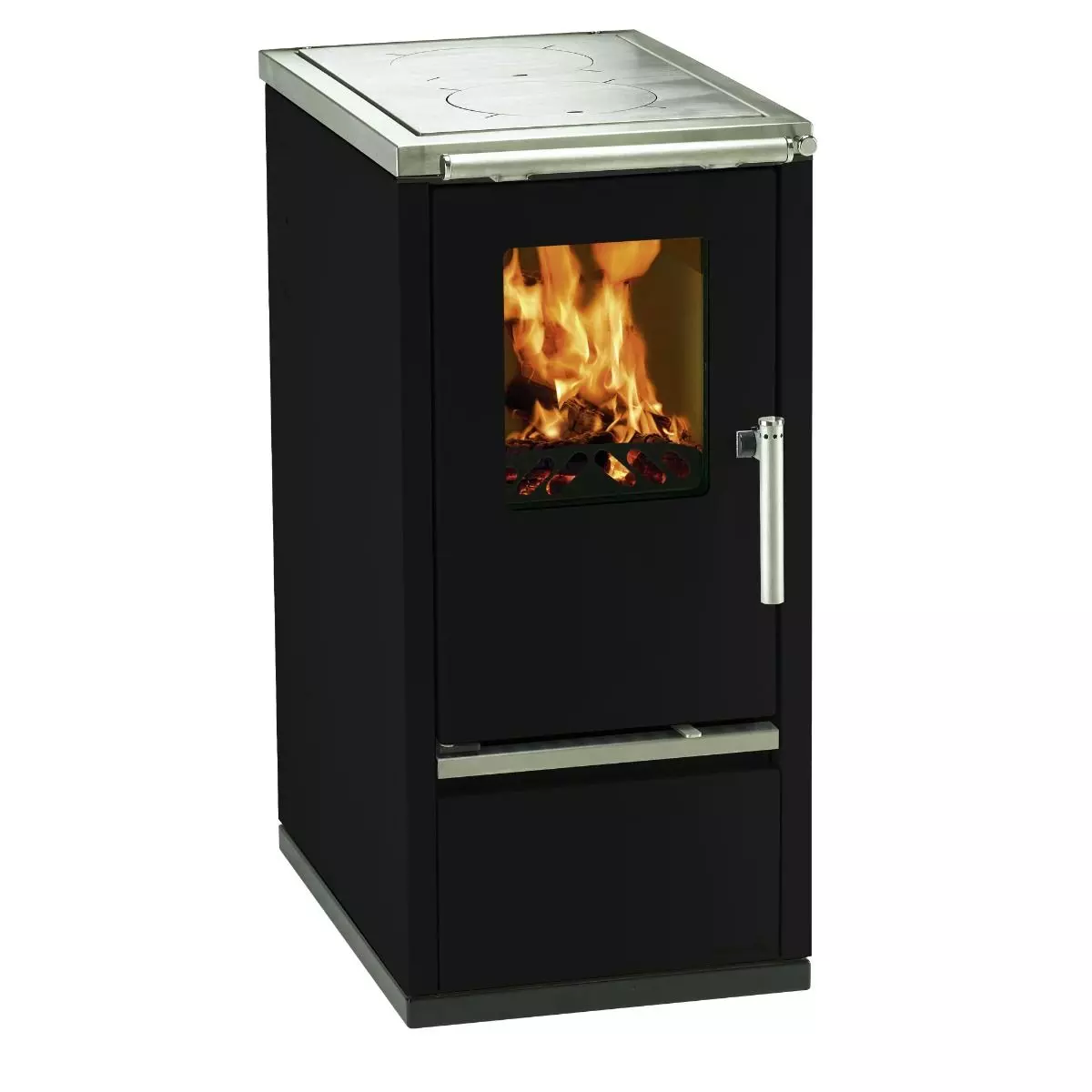 Wamsler Holzherd W1-40 Schwarz, Beistellherd 3 Wamsler Holzherd W1-40 Schwarz, Beistellherd