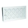 CB-tec Design-Warmluftgitter Kamin Ofen Luftgitter 45 X 23 Cm, Verstellbar, Mit Designblende In Weiß, Wg4523d-ww