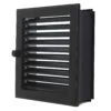 CB-tec Warmluftgitter Kamin Ofen Gitter Luftgitter Verstellbar 23 X 23 Cm Putzbündig, Schwarz Wgpb2323s -Kaminzauber Geschäft wgpbs 2 5